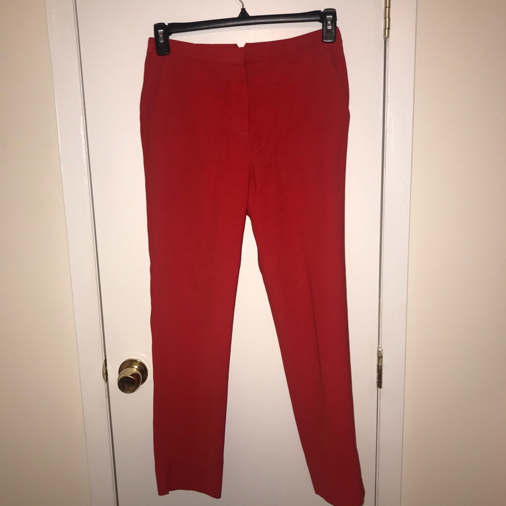 BCBG MAX AZRIA Red Orange pants
